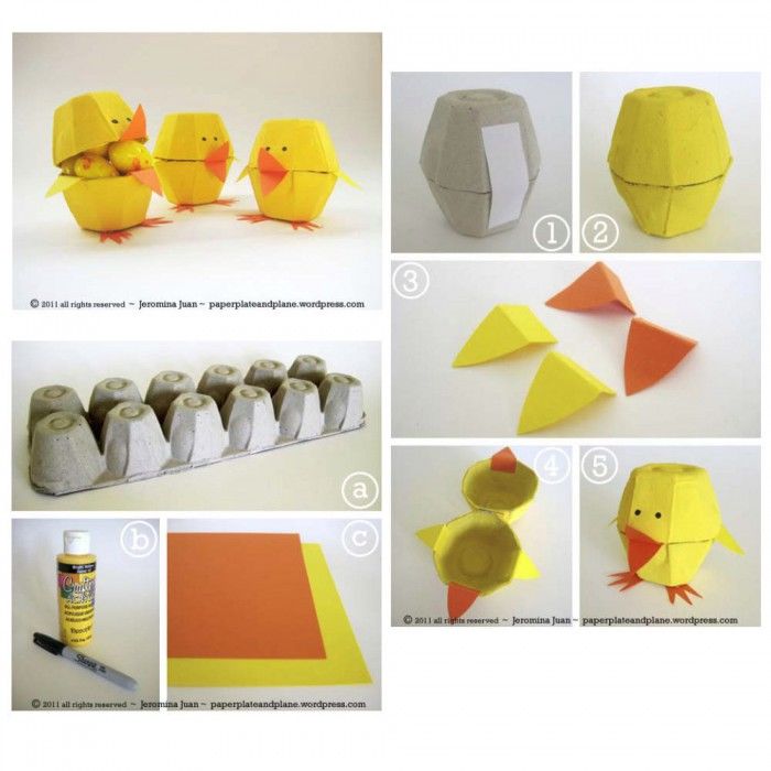DIY Egg Carton Easter Chicks Pictures, Photos, and Images 