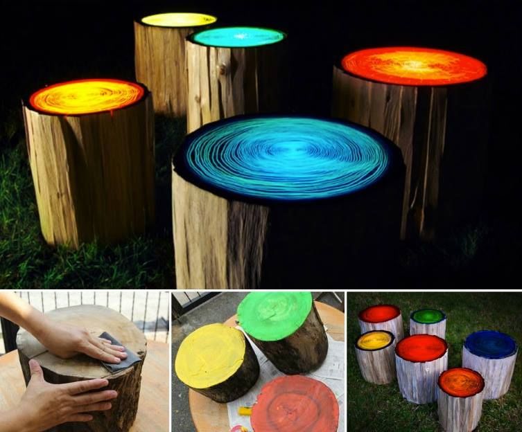 DIY Glowing Tree Stumps Pictures, Photos, and Images for Facebook