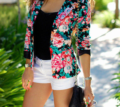 flowery blazer