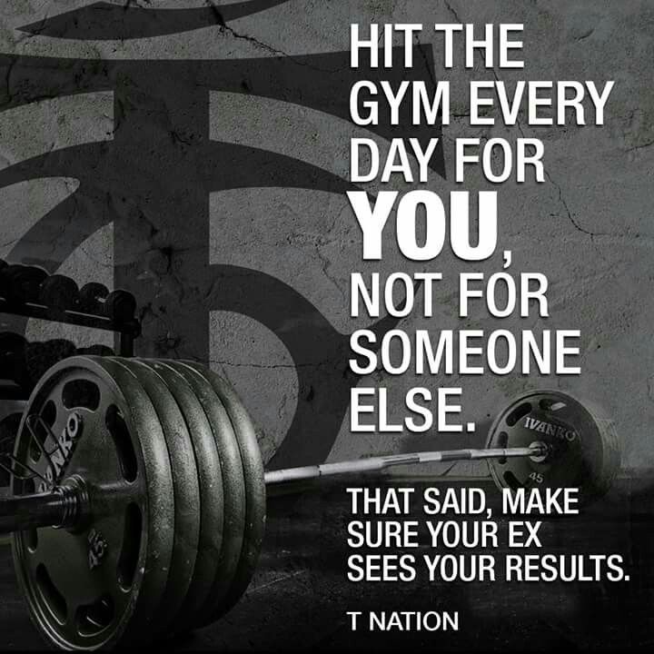 Hit The Gym Everyday For You, Not For Someone Else