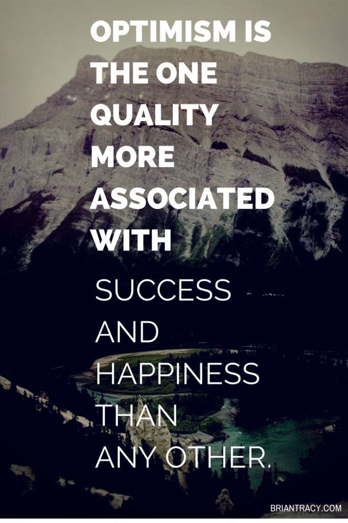 Optimism Is The One Quality More Associated With Success