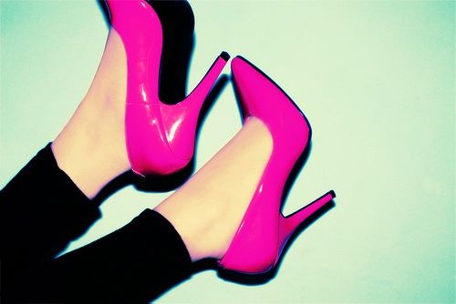 hot pink pump heels