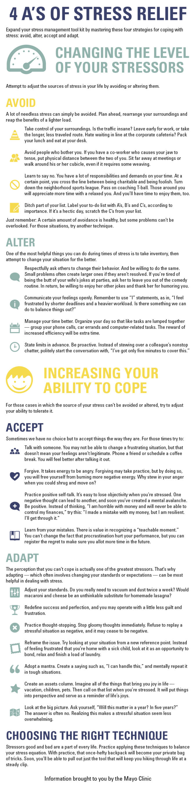 The 4 A's Of Stress Relief Pictures, Photos, and Images for Facebook