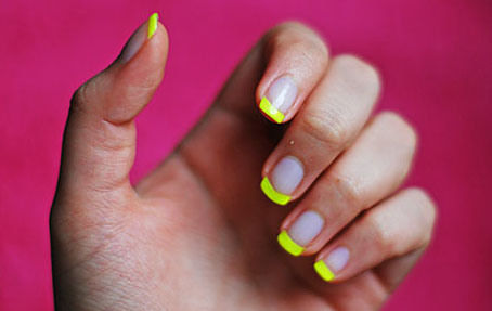 Yellow French Tip Manicure Pictures, Photos, and Images for Facebook
