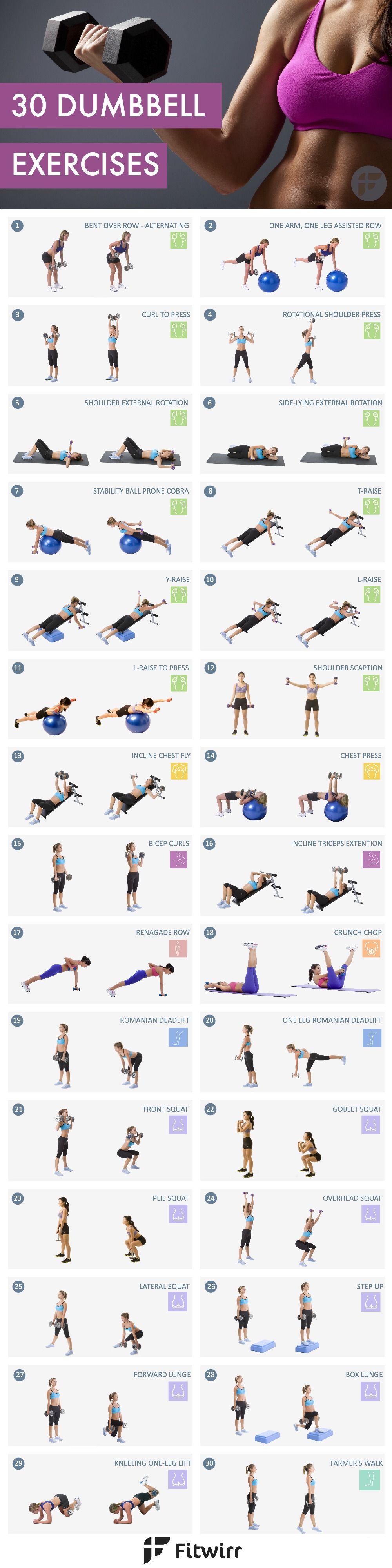 30 Dumbbell Exercises Pictures Photos And Images For Facebook Tumblr