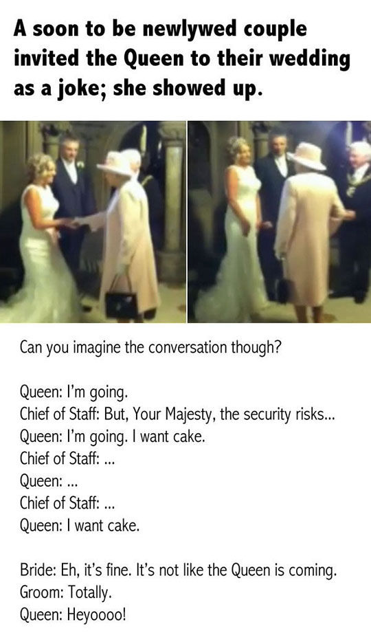 A Soon To Be Newlywed Couple Invited The Queen TO Their Wedding As A