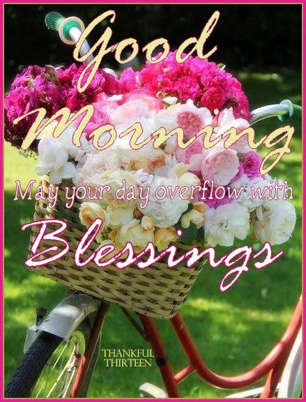 Good Morning May Your Day Overflow With Blessings Pictures 