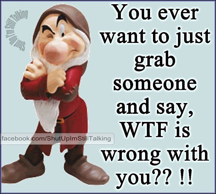 You Ever Want To Grab Someone And Say WTF Is Wrong With You Pictures, Photos, and Images for