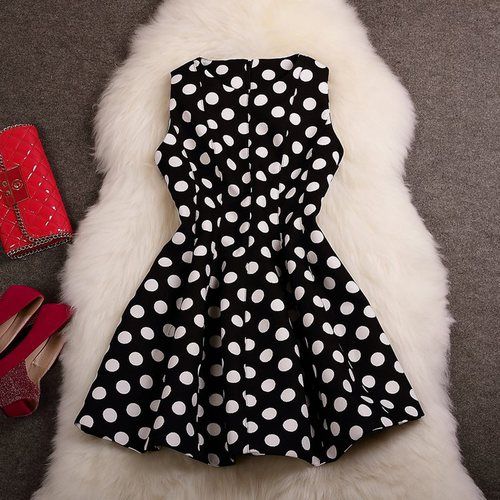 yas polka dot dress