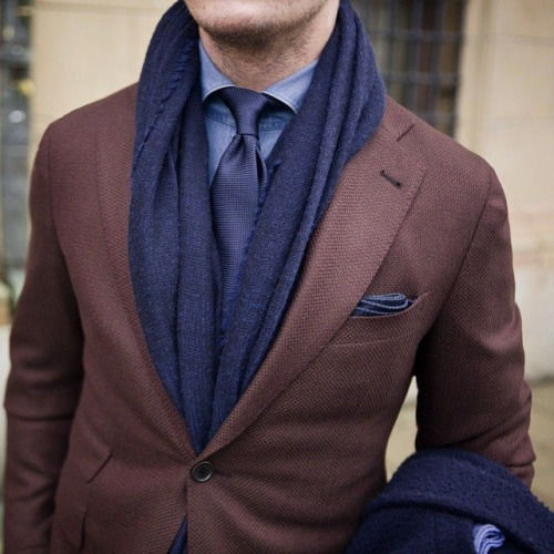 matching tie for blue blazer