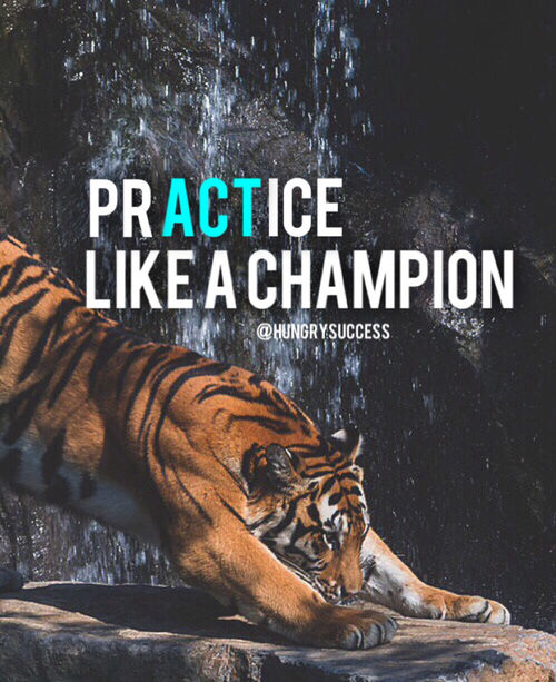 Practice And Act Like A Champion Pictures, Photos, and Images for