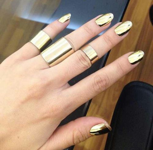 Gold Nails And Gold Rings Pictures, Photos, and Images for Facebook, Tumblr, Pinterest, and Twitter