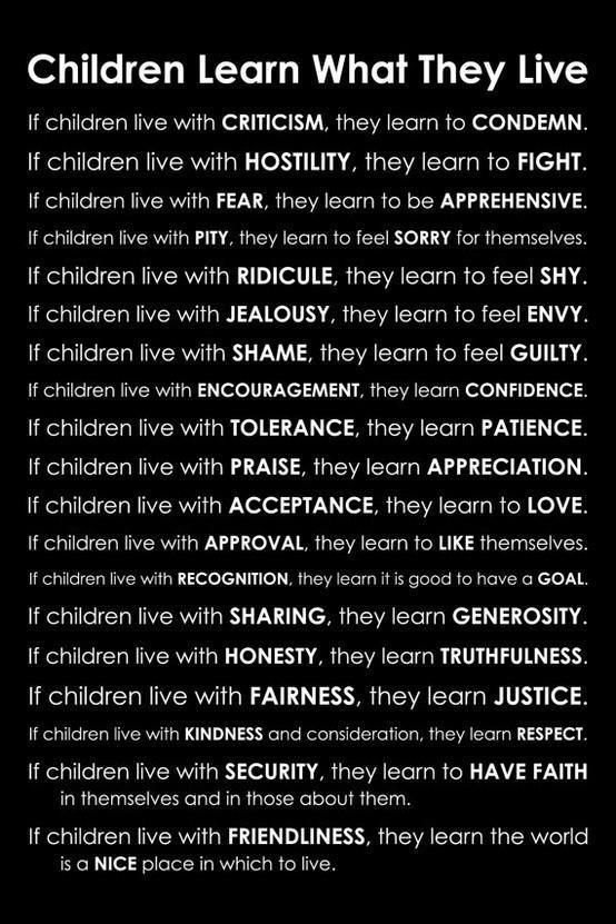 Children Learn What They Live Pictures, Photos, and Images for Facebook, Tumblr, Pinterest, and Children Learn What They Live Pictures, Photos, and Images for Facebook, Tumblr, Pinterest, and