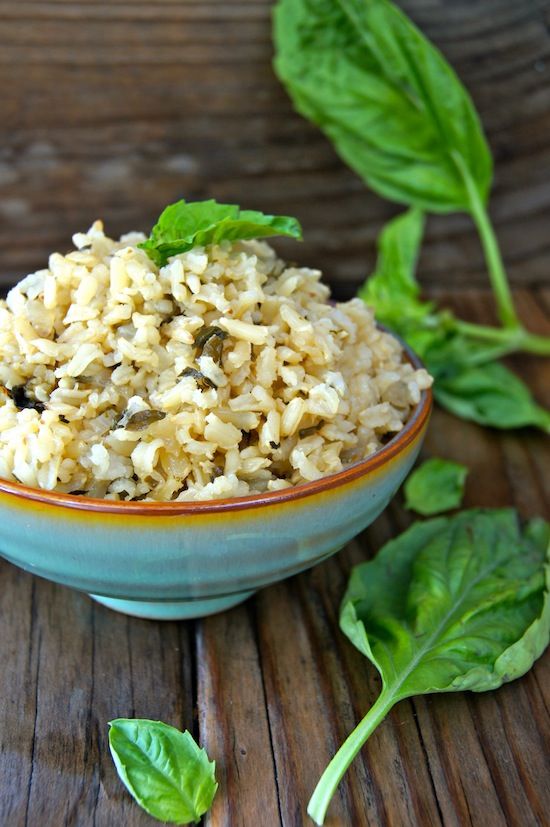 Roasted Garlic Basil Brown Rice Pictures, Photos, and Images for