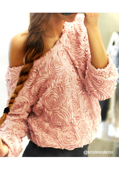 3d rose sweater