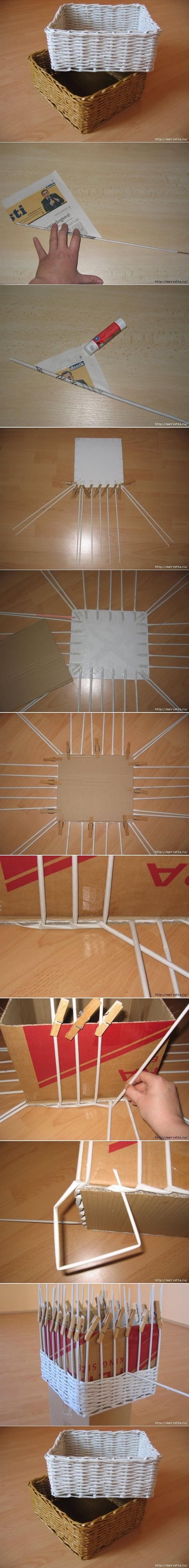 DIY Newspaper Weave Baskets Pictures, Photos, and Images for Facebook