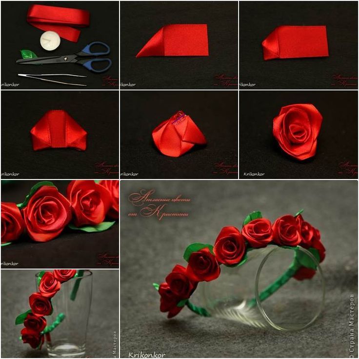 DIY Rose Ribbon Headband Pictures, Photos, and Images for Facebook