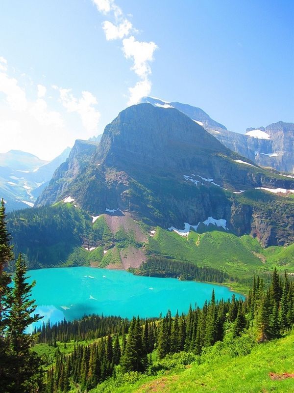 Grinnell Lake,Glacier National Park Pictures, Photos, and