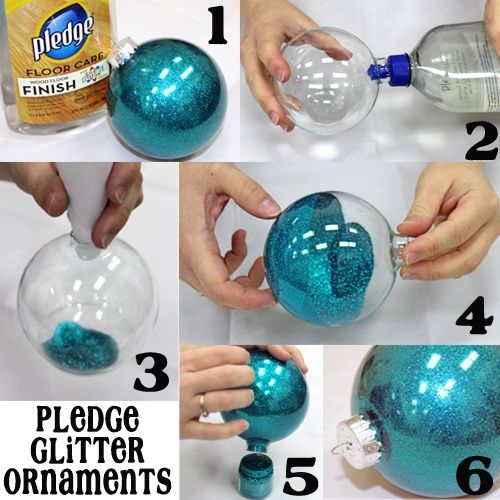 DIY Glitter Pledge Ornament Balls Pictures, Photos, and Images for