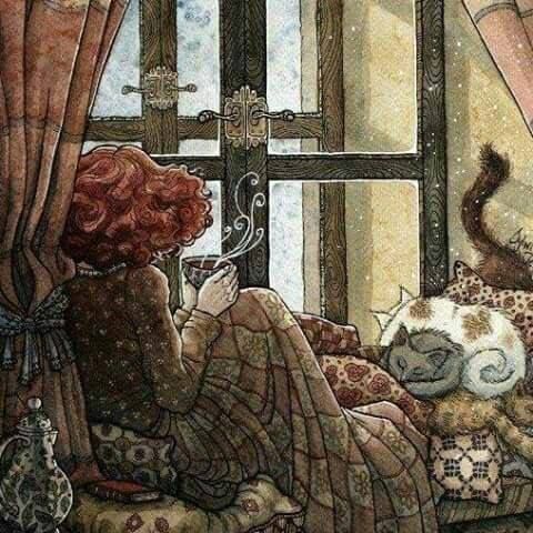 Cozy Winter Tea Illustration Pictures, Photos, and Images for Facebook