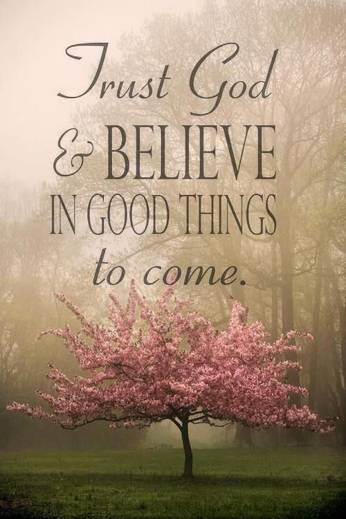 Trust God And Believe In Good Things To Come Pictures, Photos, and