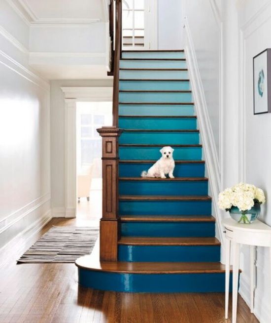 Ombre Stairs Using Watercolors Pictures, Photos, and Images for