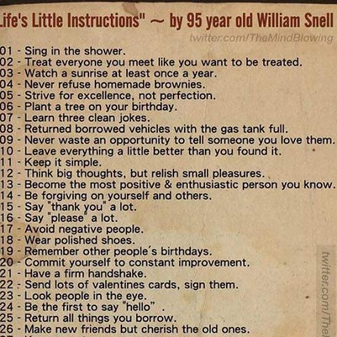 Life's Little Instructions Pictures, Photos, and Images for Facebook