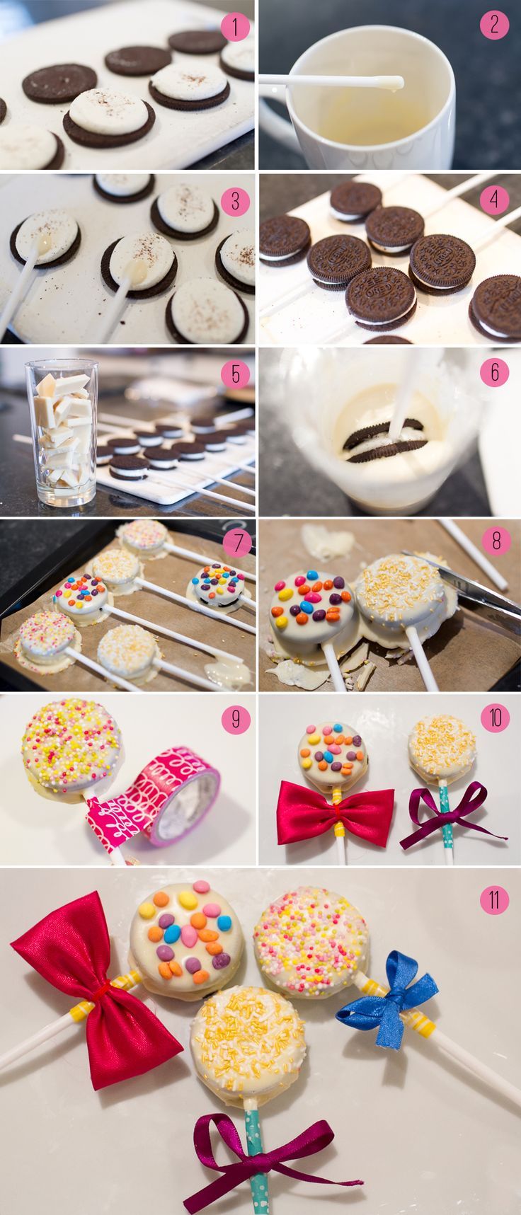 DIY Chocolate Covered Oreo Pops Pictures, Photos, and