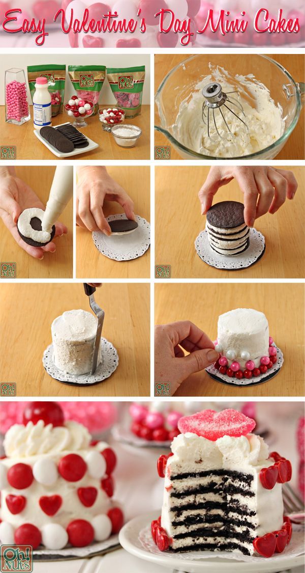 Easy Valentine's Day Mini Cakes Pictures, Photos, and Easy Valentine's Day Mini Cakes Pictures, Photos, and