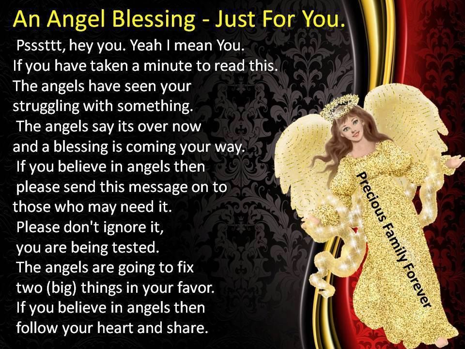 An Angel Blessing Just For You Pictures, Photos, and Images for