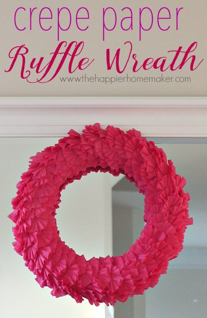 Crepe Paper Ruffle Wreath Pictures, Photos, and Images for Facebook
