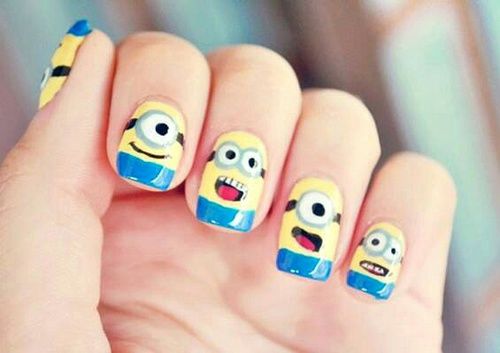 Image result for nail arts minions
