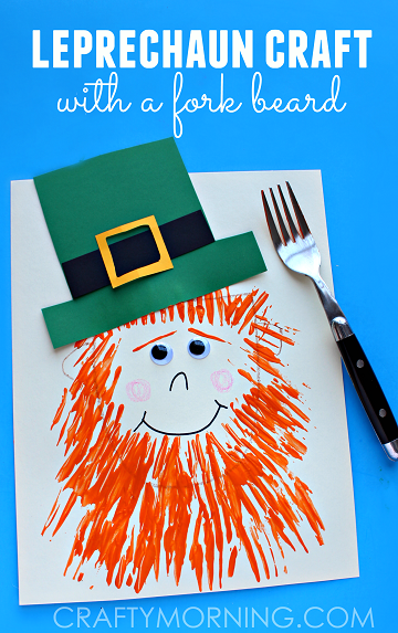 Leprechaun Craft With A Fork Beard Pictures, Photos, and Images for