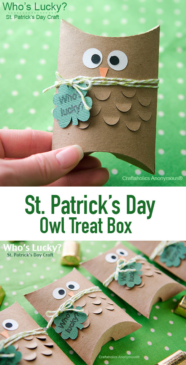 St. Patricks Day Owl Treat Box Pictures, Photos, and