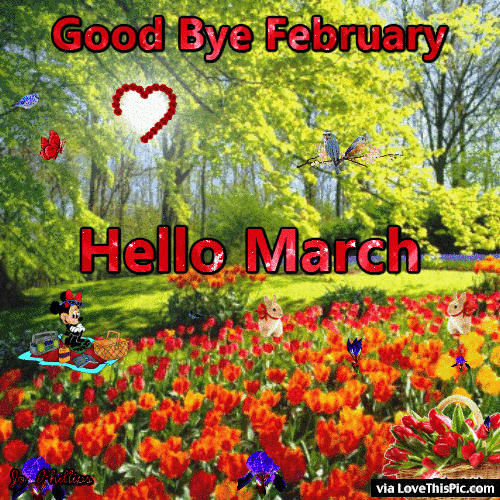 Goodbye February Hello March Quote Pictures, Photos, and Images for