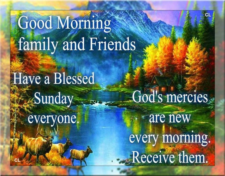Good Morning Family & Friends. Have A Blessed Sunday Everyone Pictures