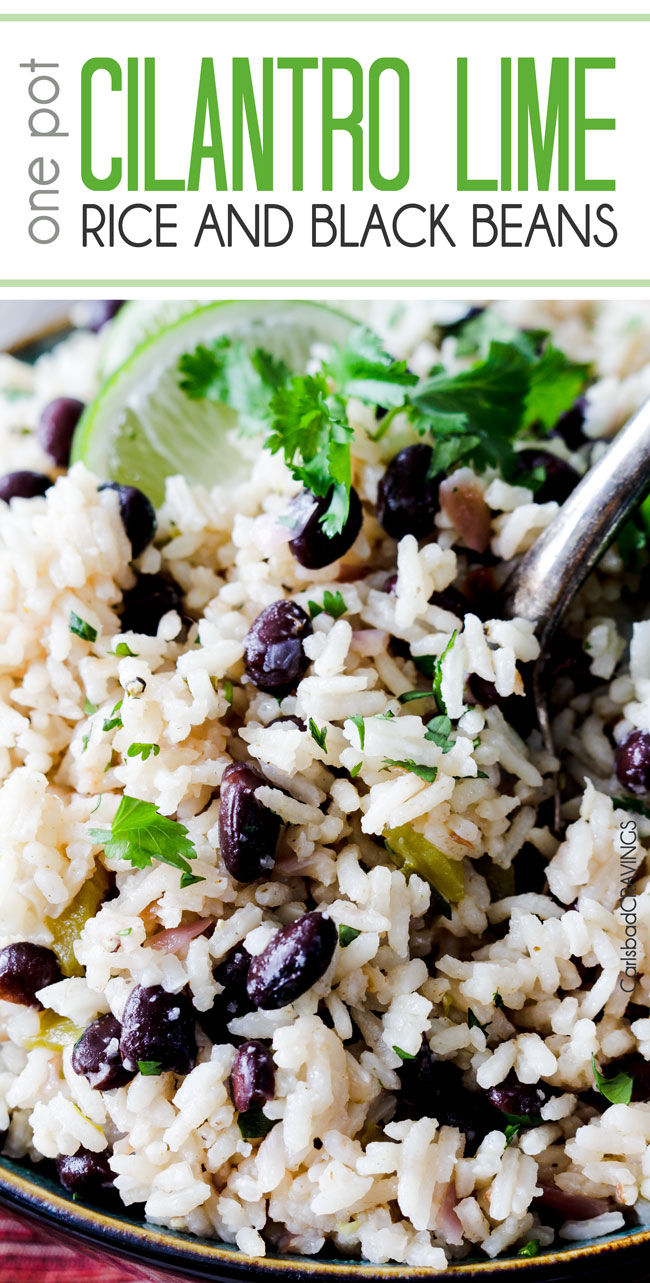 Cilantro Lime Rice With Black Beans Pictures, Photos, and Images for