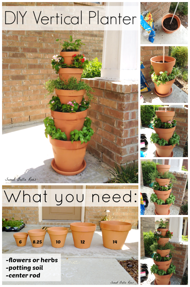 Stacked Vertical Planter Pictures, Photos, and Images for Facebook