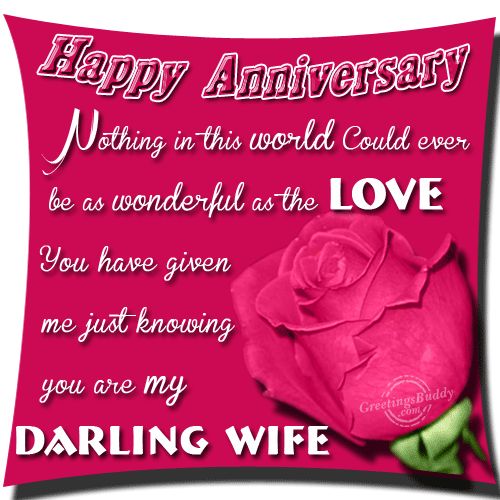 Happy Anniversary Darling Wife Pictures, Photos, and Images for