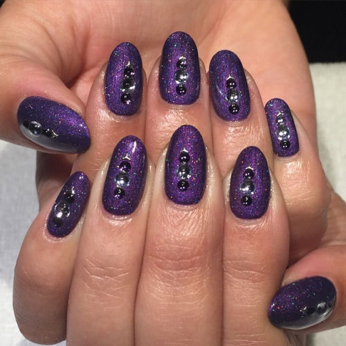 Purple Crystal Nails Pictures, Photos, and Images for Facebook, Tumblr, Pinterest, and Twitter