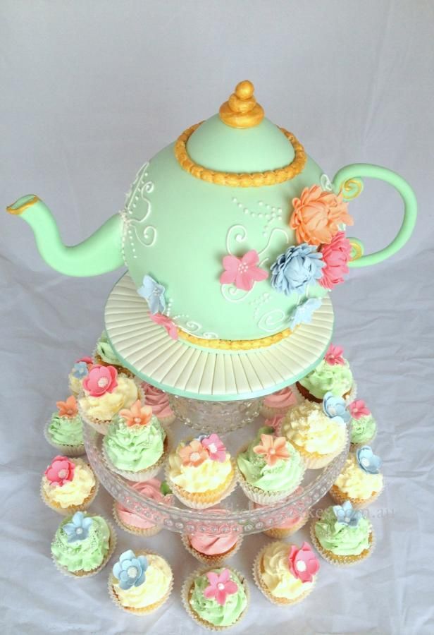 Teapot Cupcake Tower Pictures, Photos, and Images for Facebook, Tumblr