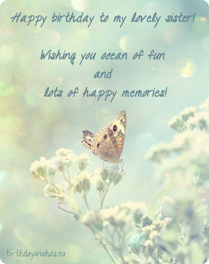 Happy Birthday To My Lovely Sister Pictures, Photos, and Images for