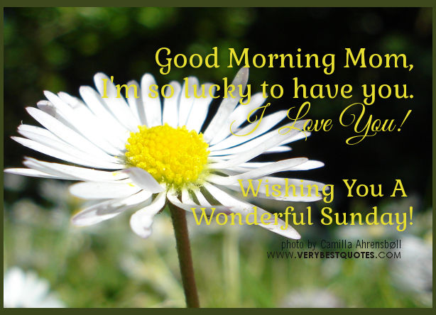 Good Morning Mom, Wishing You A Wonderful Sunday Pictures, Photos, and