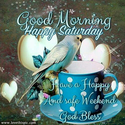 Good Morning, Happy Saturday, Have A Happy And Safe Weekend Pictures