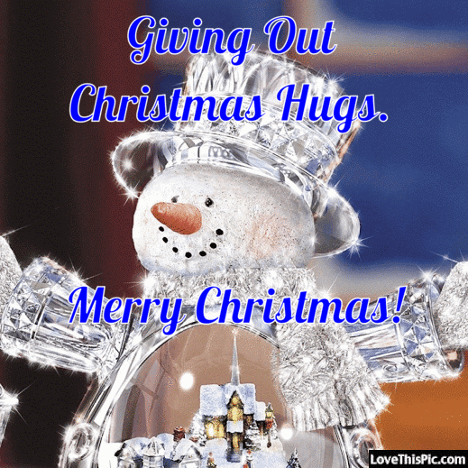 Giving Out Christmas Hugs Merry Christmas Pictures, Photos, and Images