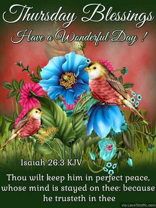 Thursday Blessings Have A Wonderful Day Pictures, Photos, and Images