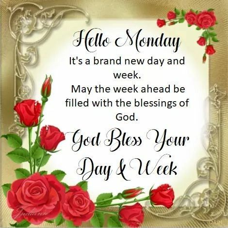 God Bless Your Day & Week, Hello Monday Pictures, Photos, and Images for Facebook, Tumblr
