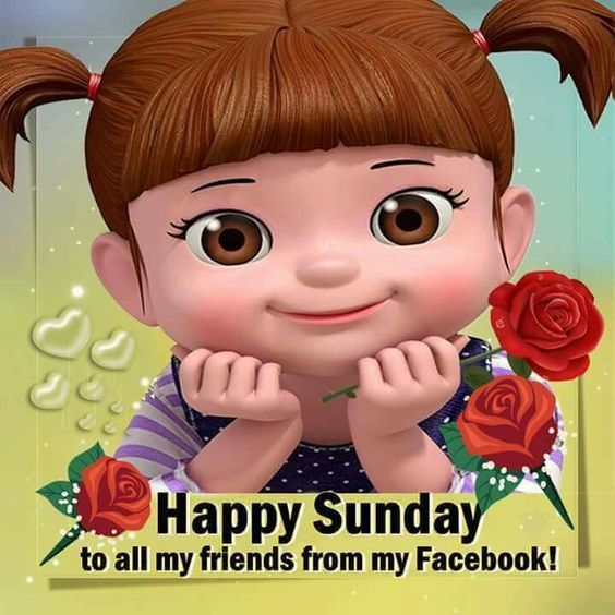 Cute Smiling Girl Happy Sunday Friends Quote Pictures, Photos, and Images for Facebook, Tumblr