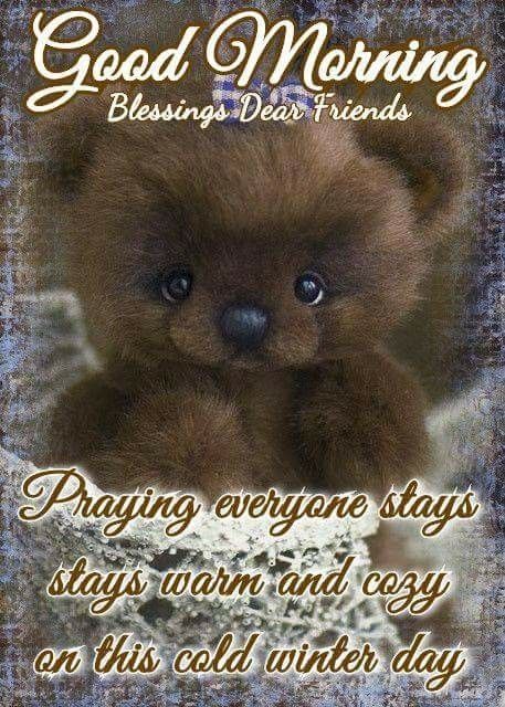 Adorable Bear Good Morning Dear Friends Pictures, Photos, and Images
