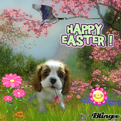 happy easter puppy